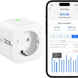 Meross 16A Enchufe Inteligente con Medidor de Consumo