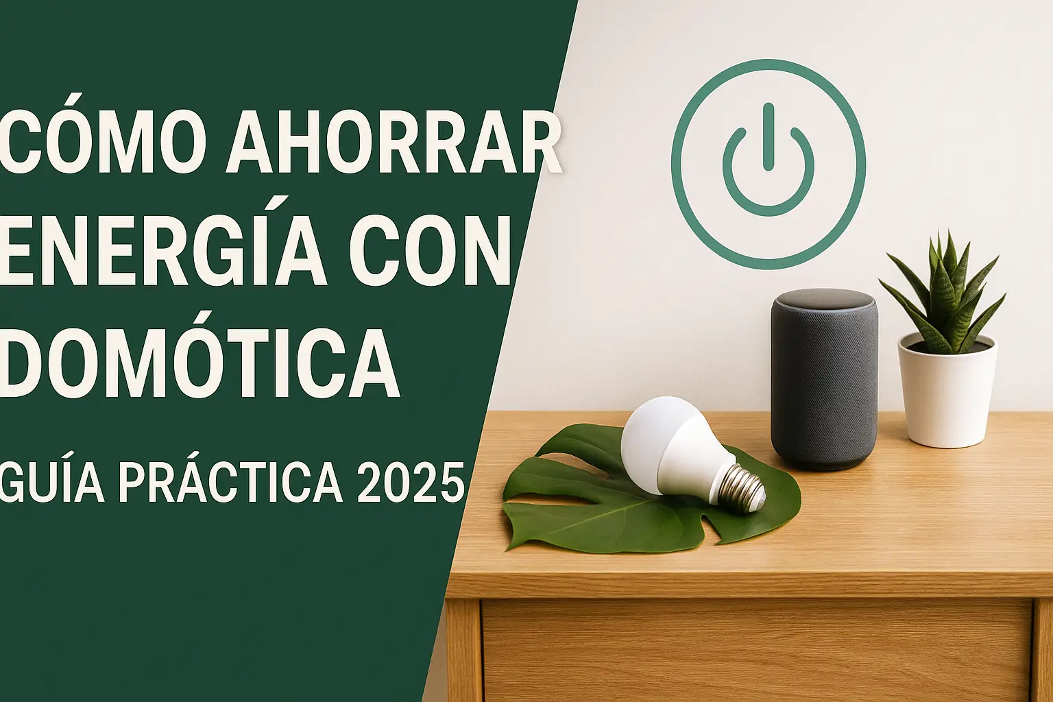 Guía práctica para ahorrar energía con domótica en un hogar inteligente y sostenible
