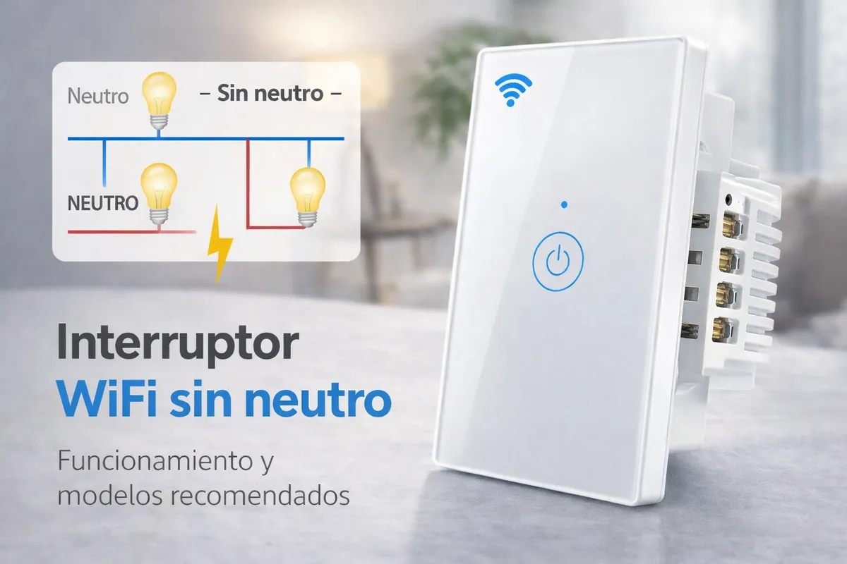 Iinterruptor wifi sin neutro